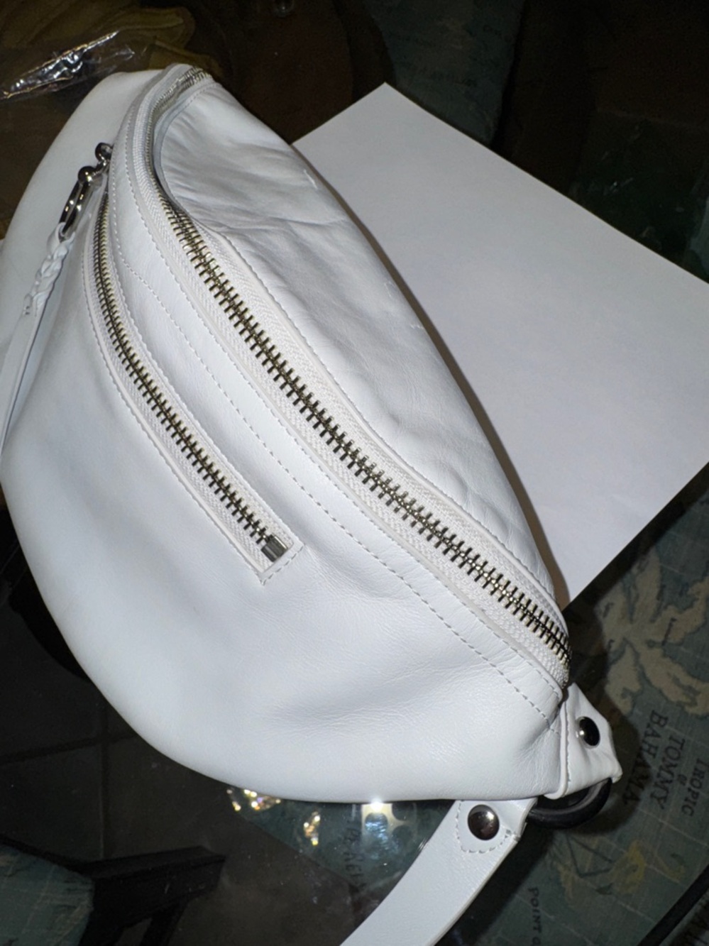 Rebecca Minkoff White Leather Belt Bag Crossbody - Picture 12 of 12